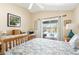 Main bedroom with pool view and sliding glass doors at 153 Broadmoor Ln, Rotonda West, FL 33947