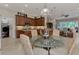 Open concept kitchen with island and dining area at 2844 Myakka Creek Ct, Port Charlotte, FL 33953