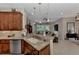 Kitchen features granite countertops and breakfast bar at 2844 Myakka Creek Ct, Port Charlotte, FL 33953