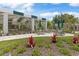 Outdoor patio with seating and landscaping at 10985 Trevino St, Englewood, FL 34223