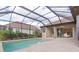 Amazing screened pool and lanai with view to home at 10985 Trevino St, Englewood, FL 34223