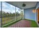 Screened balcony with a view of the surrounding area at 3929 Cape Haze Dr # 105, Rotonda West, FL 33947