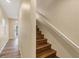 Interior view of a staircase with wood flooring at 3929 Cape Haze Dr # 105, Rotonda West, FL 33947