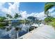 Relaxing waterfront dock with boat lift and canal access at 9381 St Paul Dr, Port Charlotte, FL 33981