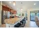 Modern kitchen with stainless steel appliances and granite countertops at 9381 St Paul Dr, Port Charlotte, FL 33981
