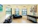 Home office with a view of the pool and backyard at 9381 St Paul Dr, Port Charlotte, FL 33981