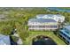 Aerial view of a waterfront townhouse community at 10311 Lands End Cir # 13, Placida, FL 33946