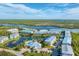Aerial view of the community, highlighting its waterfront location at 10311 Lands End Cir # 13, Placida, FL 33946
