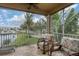 Enjoy the view from this screened balcony overlooking the lake at 10311 Lands End Cir # 13, Placida, FL 33946