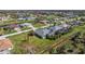 Aerial view of canal front homes in a residential community at 265 White Marsh Ln, Rotonda West, FL 33947