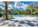 Relaxing resort-style pool with a leisure area at 12424 Davie Ct, Venice, FL 34293