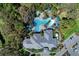 Aerial view of resort-style pool and surrounding amenities at 12424 Davie Ct, Venice, FL 34293