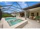 Enclosed pool and spa with screened patio at 12424 Davie Ct, Venice, FL 34293