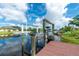 Private boat dock with lift at 15658 Stuart Cir, Port Charlotte, FL 33981