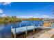 Private dock offering serene waterfront access at 10083 Kansas City St, Port Charlotte, FL 33981