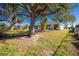 Spacious backyard with large shade tree at 217 Rotonda Cir, Rotonda West, FL 33947