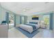 Spacious main bedroom with private access to patio at 217 Rotonda Cir, Rotonda West, FL 33947
