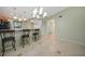 Kitchen with breakfast bar and chandelier at 175 Kings Hwy # 236, Punta Gorda, FL 33983
