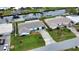 Aerial view of two canal-front homes at 189 Carlisle Nw Ave, Port Charlotte, FL 33952