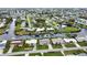 Wide aerial view of waterfront community showing home location and canal at 189 Carlisle Nw Ave, Port Charlotte, FL 33952