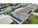 Aerial view of a waterfront home with a large backyard at 189 Carlisle Nw Ave, Port Charlotte, FL 33952