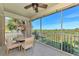 Enjoy breathtaking preserve views from this screened balcony at 3393 Grand Vista Ct # 201, Port Charlotte, FL 33953