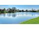 Scenic lake view with lush landscaping and homes at 3393 Grand Vista Ct # 201, Port Charlotte, FL 33953