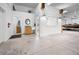 Garage with small bathroom and boat storage at 5208 Churchill Rd, Port Charlotte, FL 33981