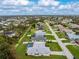 Bird's-eye view of single-story home with pool at 7012 Denmark St, Englewood, FL 34224