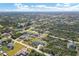 Aerial view of a house and neighborhood on a sunny day at 10459 Alexandria Ave, Englewood, FL 34224