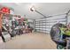 Garage with shelving and storage for bikes and tools at 137 Wahoo Dr, Rotonda West, FL 33947