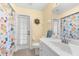 Clean bathroom with white vanity and shower/tub combo at 15204 Brainbridge Cir, Port Charlotte, FL 33981