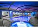 Pool and spa with sunset view and inside access at 15784 Melport Cir, Port Charlotte, FL 33981