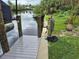 Private dock with boat lift and power hookups at 2408 Vance Ter, Port Charlotte, FL 33981