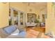 Relaxing patio with wicker furniture and a view of the pool at 3060 Rivershore Ln, Port Charlotte, FL 33953
