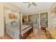 Cozy bedroom with a comfortable bed and private access to the outdoors at 3060 Rivershore Ln, Port Charlotte, FL 33953