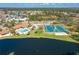 Community tennis courts and pool area at 644 Barnacle Ct, Englewood, FL 34223