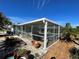 Spacious backyard with pool and garden area at 9 Annapolis Ln, Rotonda West, FL 33947
