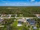 Aerial view showcasing home, pool, and surrounding landscape at 9431 Prospect Ave, Englewood, FL 34224