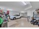 Spacious garage with Tesla and plenty of storage at 10325 Longshore Rd # 17, Placida, FL 33946