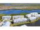 Property highlighted in an aerial view, showing its waterfront setting at 10325 Longshore Rd # 20, Placida, FL 33946