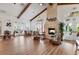 Spacious clubhouse interior with fireplace and seating at 10325 Longshore Rd # 20, Placida, FL 33946