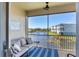 Relaxing screened porch overlooking a lake at 10325 Longshore Rd # 20, Placida, FL 33946