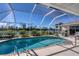 Inviting screened pool area with ample deck space for lounging at 10549 Washington Rd, Port Charlotte, FL 33981