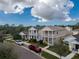 Aerial view of a two-story house in a well-maintained neighborhood at 12753 Sagewood Dr, Venice, FL 34293