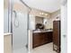 Double vanity bathroom with a large shower at 12753 Sagewood Dr, Venice, FL 34293