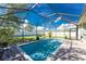 Inviting, refreshing pool with a screened enclosure at 13515 Keystone Blvd, Port Charlotte, FL 33981