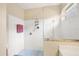 Large walk-in shower with glass enclosure at 1985 Coconut Palm Cir, North Port, FL 34288