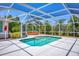 Relaxing screened pool and hot tub at 268 Rotonda W Blvd # 1B, Rotonda West, FL 33947