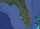 Wide aerial view showing Florida's peninsular geography, coastal inlets, and dense interior vegetation at 42 Caroll Cir, Englewood, FL 34223